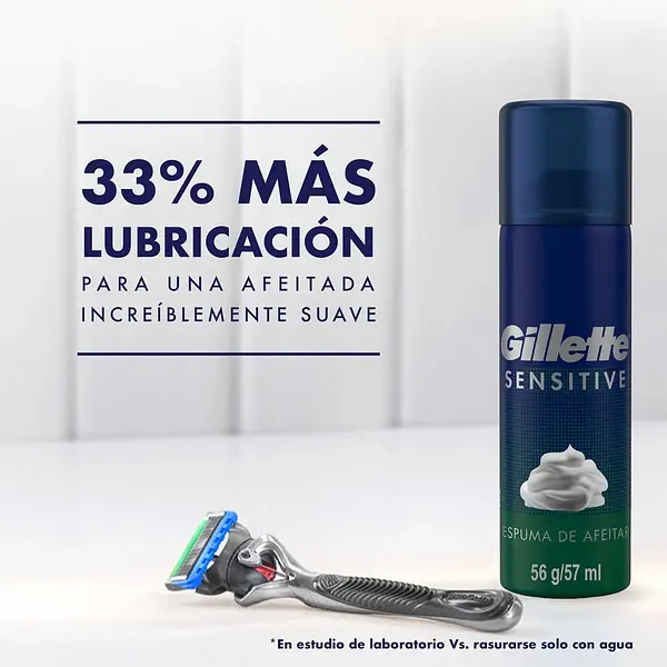 Espuma Afeitar Sensitive Gillette 57ml