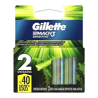 Repuesto Gillette Mach3 Verdex2un