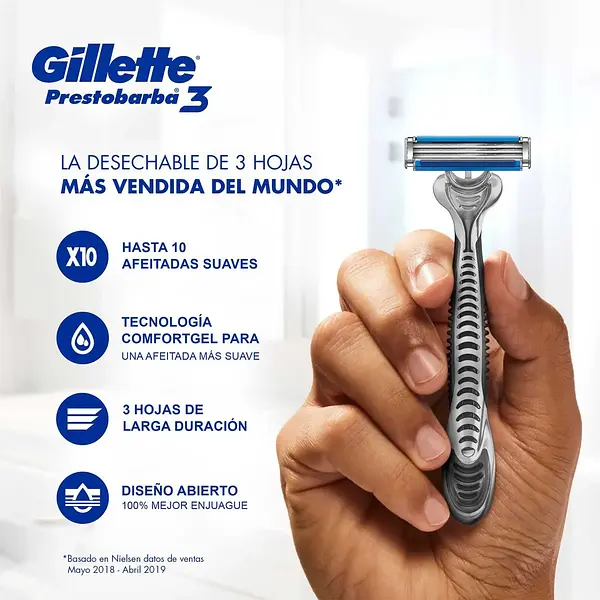 Prestobarba Gillette 3hj