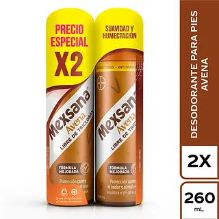 Desodorante Mexsana Aerosol Avena 2unx260ml