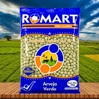Arveja Verde Romart 460gr